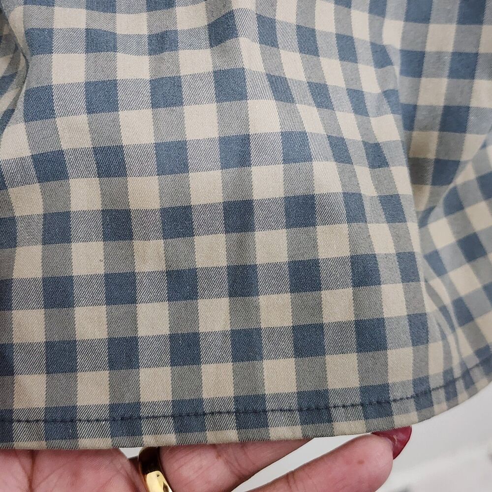 5.11 Tactical Covert Flex Shirt Long Sleeve Snap Plaid Blue Beige Mens Large L - Picture 16 of 16